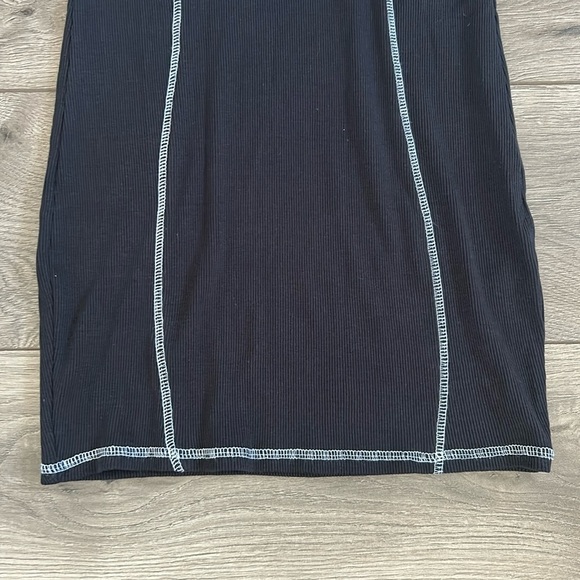 Urban Nation Black Sleeveless Dress 100% Cotton Size Large - Picture 4 of 6